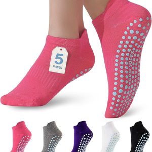 5 Pairs Non Slip Socks