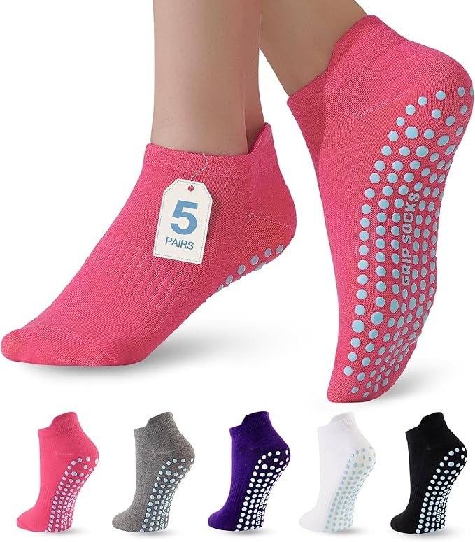 5 Pairs Non Slip Socks